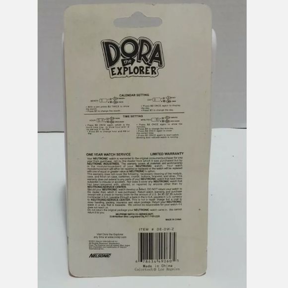 Dora the Explorer LCD retro watch - nick Jr new old stock NOS - Picture 2 of 2